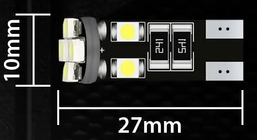 LED AUTO ŽÁROVKA LED T10-1206-8SMD_rozmery