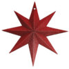 Dřevěná barevná banka – červená hvězda