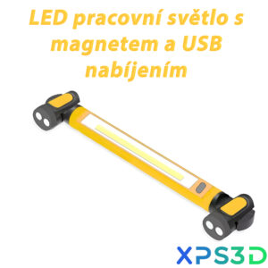 LED pracovní světlo s magnetem a USB nabíjením